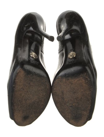 Gucci Patent Leather Mules