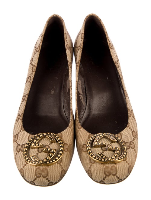 Gucci Canvas Printed Pumps