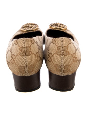 Gucci Canvas Printed Pumps