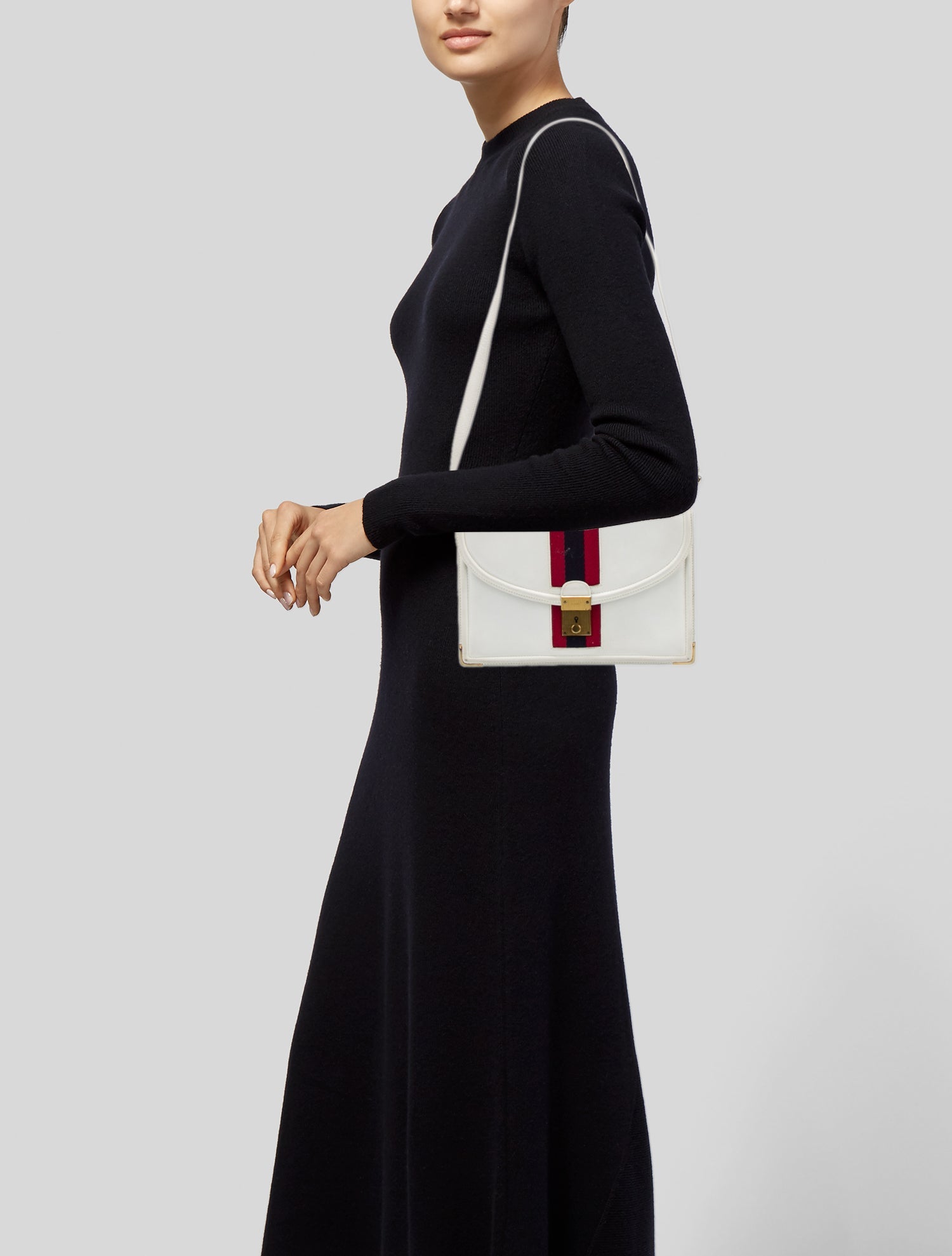 Gucci Web Shoulder Bag Vintage