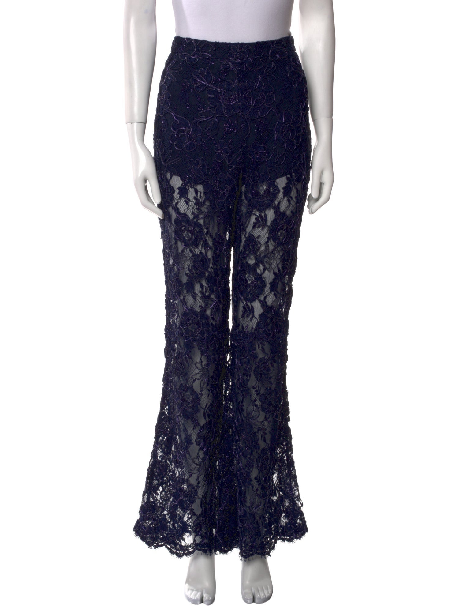 Gucci Lace Wide Leg Pants