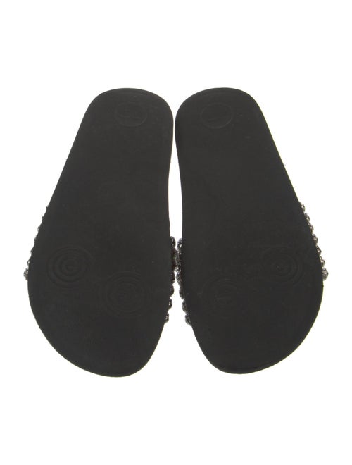 Gucci Web Accent Leather Slides