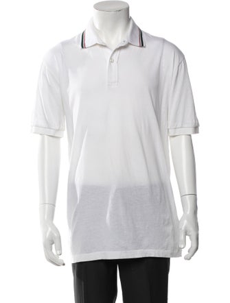 Gucci Web Accent Collar Polo Shirt
