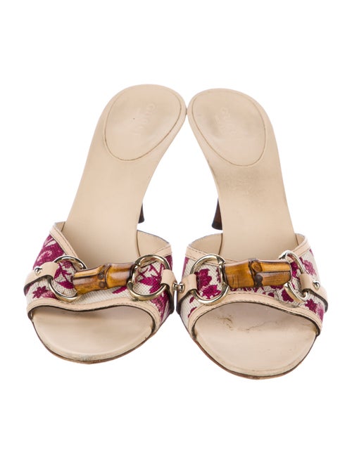 Gucci Canvas Floral Print Slides