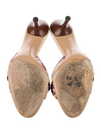 Gucci Canvas Floral Print Slides