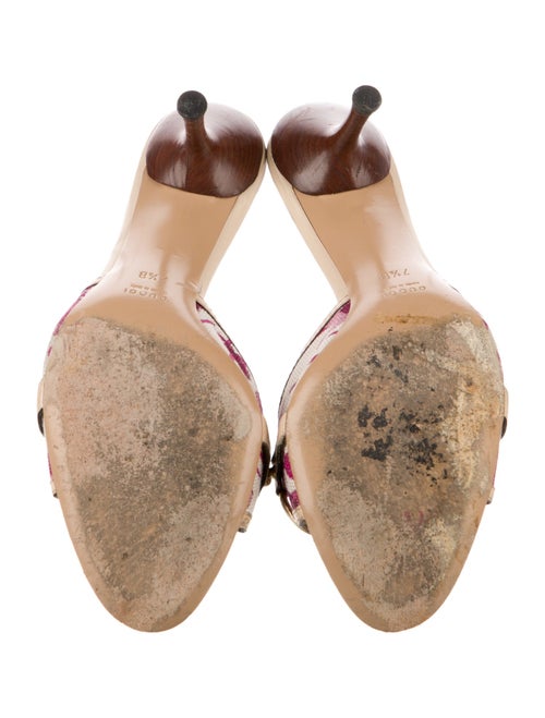 Gucci Canvas Floral Print Slides