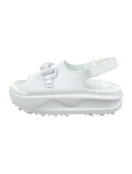 Gucci Rubber Slingback Sandals