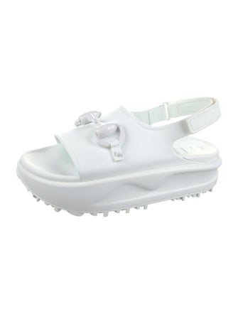 Gucci Rubber Slingback Sandals