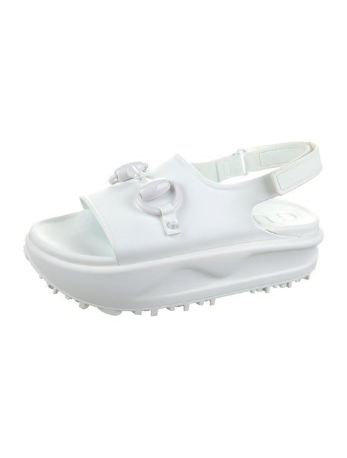 Gucci Rubber Slingback Sandals