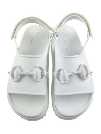 Gucci Rubber Slingback Sandals