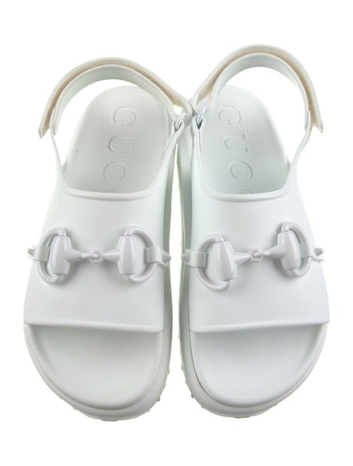 Gucci Rubber Slingback Sandals