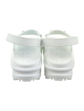 Gucci Rubber Slingback Sandals