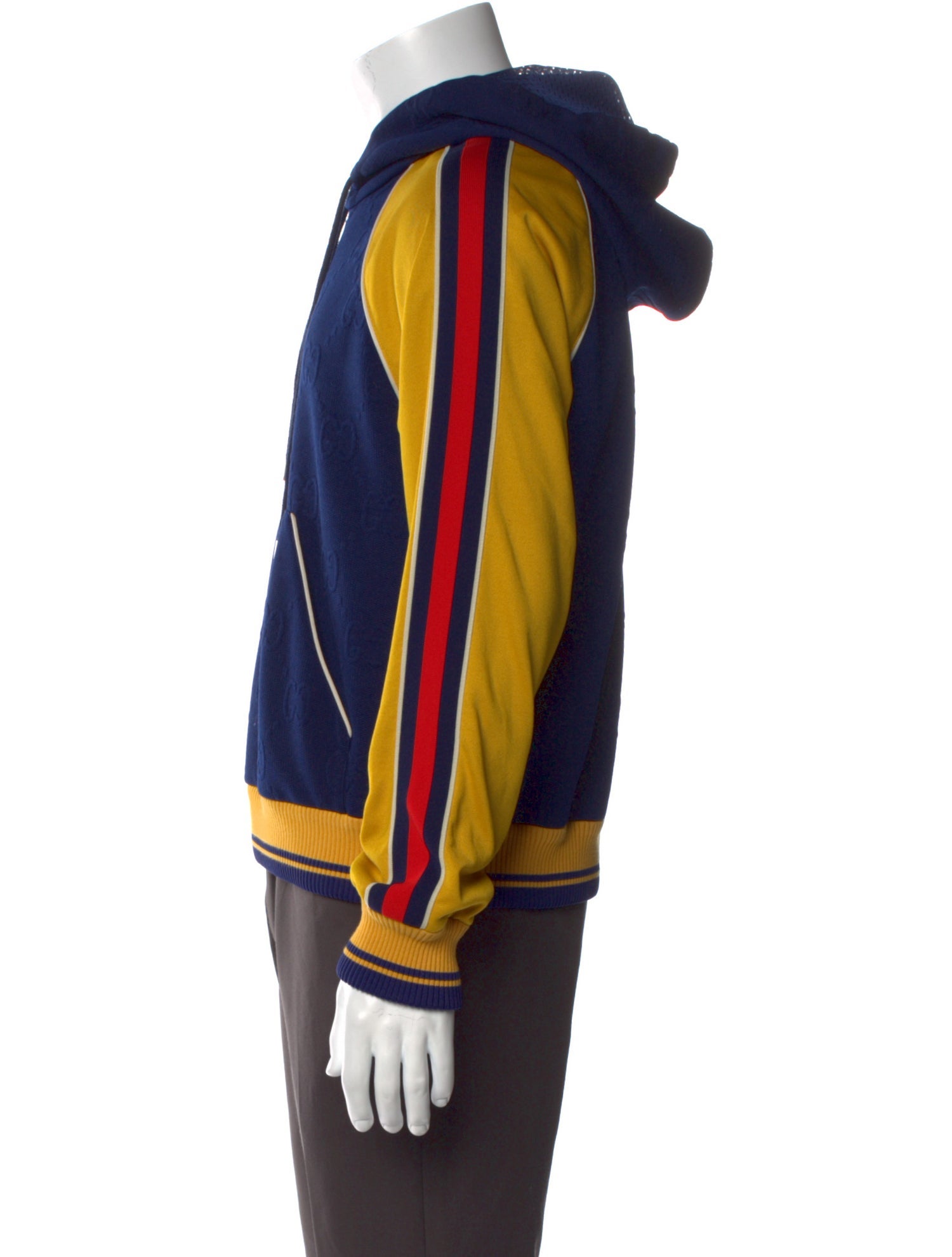 Gucci Jumbo GG Colorblock Pattern Hoodie