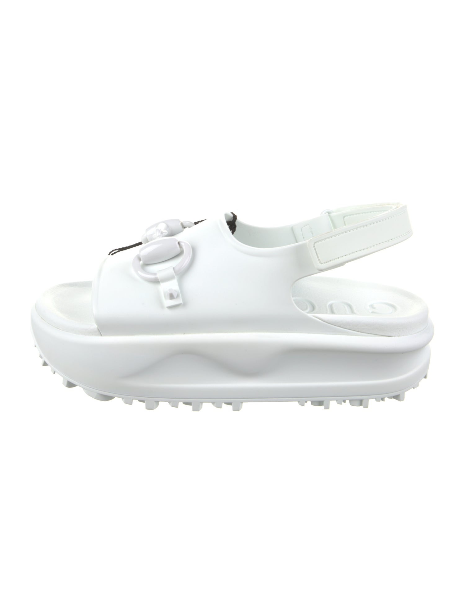 Gucci Rubber Slingback Sandals