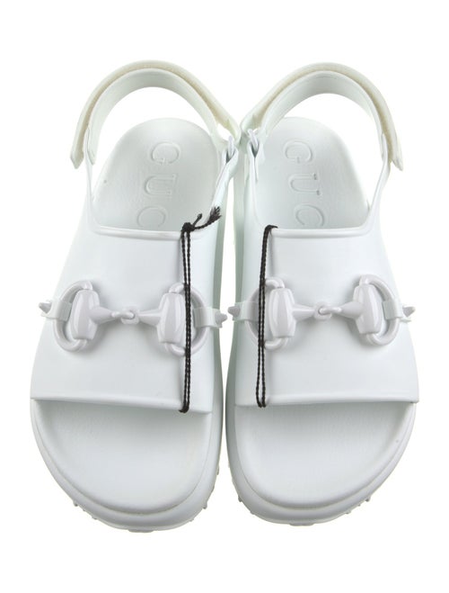 Gucci Rubber Slingback Sandals