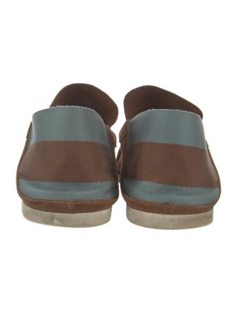 Gucci Web Accent Suede Loafers