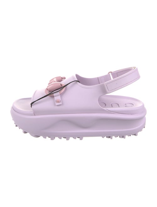 Gucci Rubber Slingback Sandals