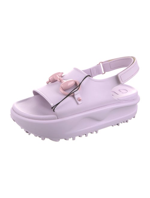 Gucci Rubber Slingback Sandals