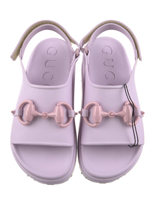 Gucci Rubber Slingback Sandals