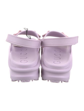 Gucci Rubber Slingback Sandals