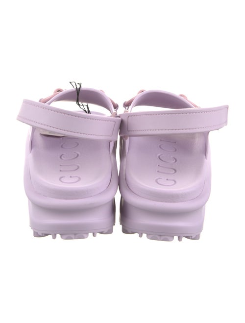 Gucci Rubber Slingback Sandals