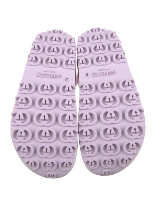 Gucci Rubber Slingback Sandals