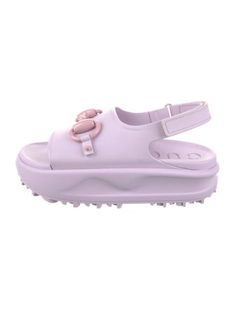 Gucci Rubber Slingback Sandals