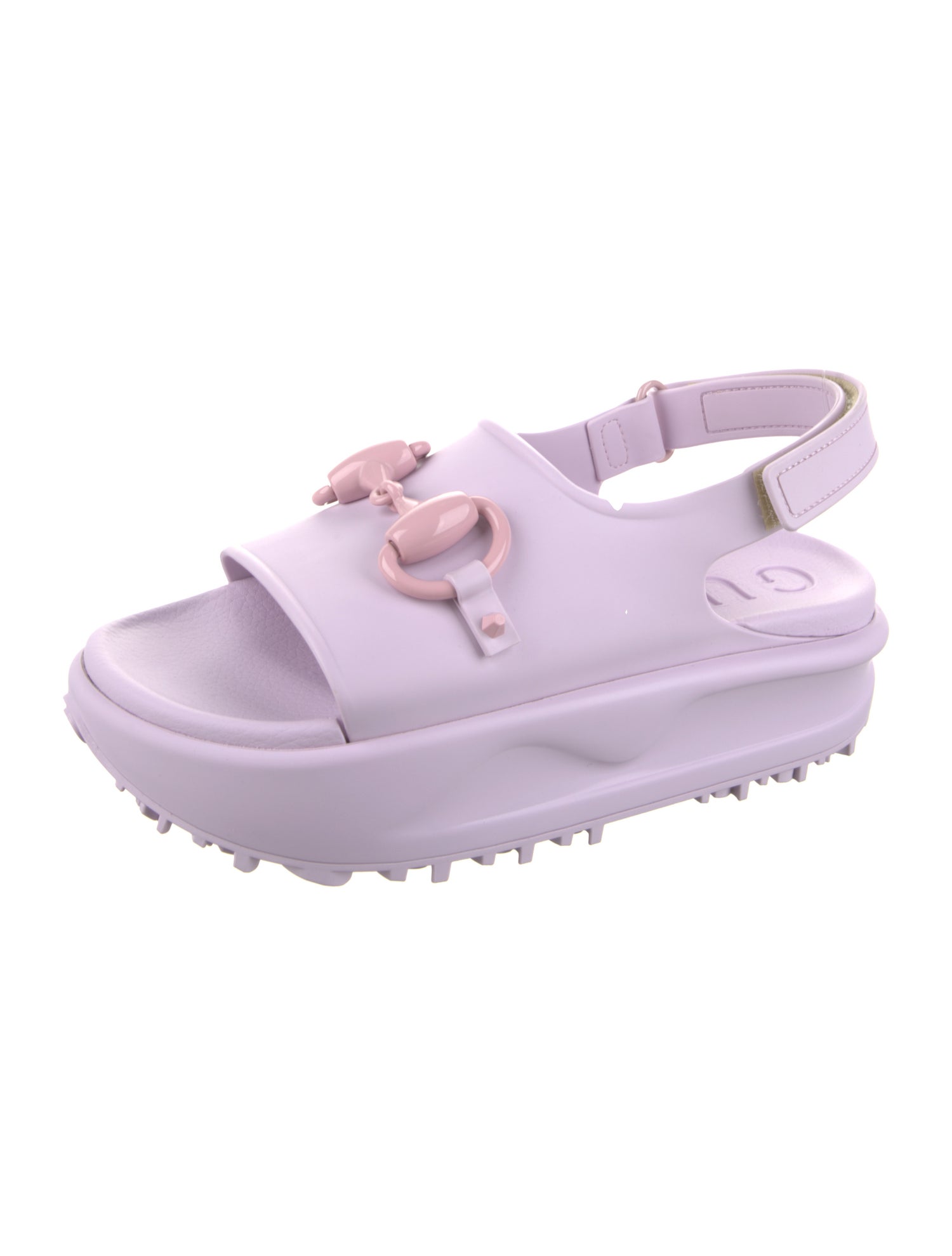 Gucci Rubber Slingback Sandals