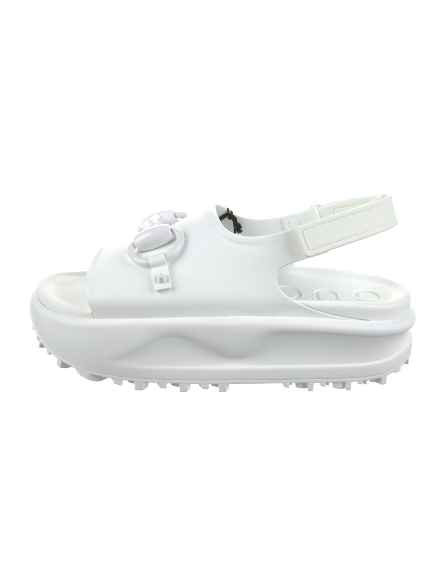 Gucci Rubber Slingback Sandals