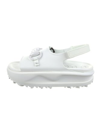 Gucci Rubber Slingback Sandals