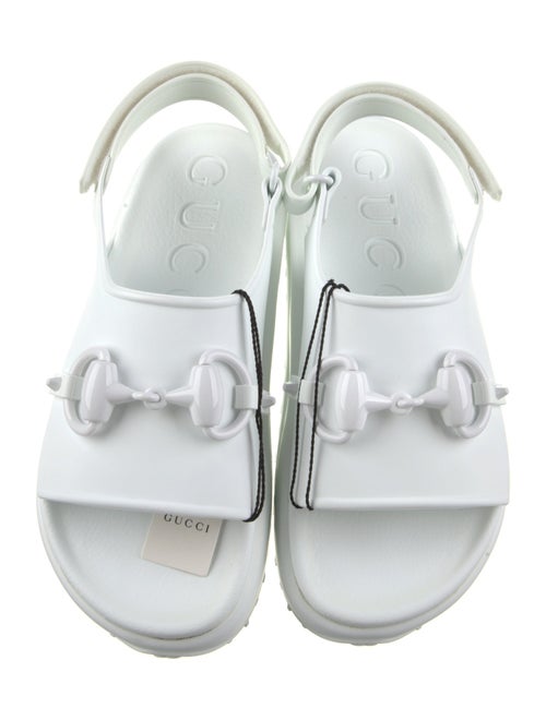 Gucci Rubber Slingback Sandals