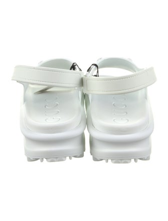 Gucci Rubber Slingback Sandals