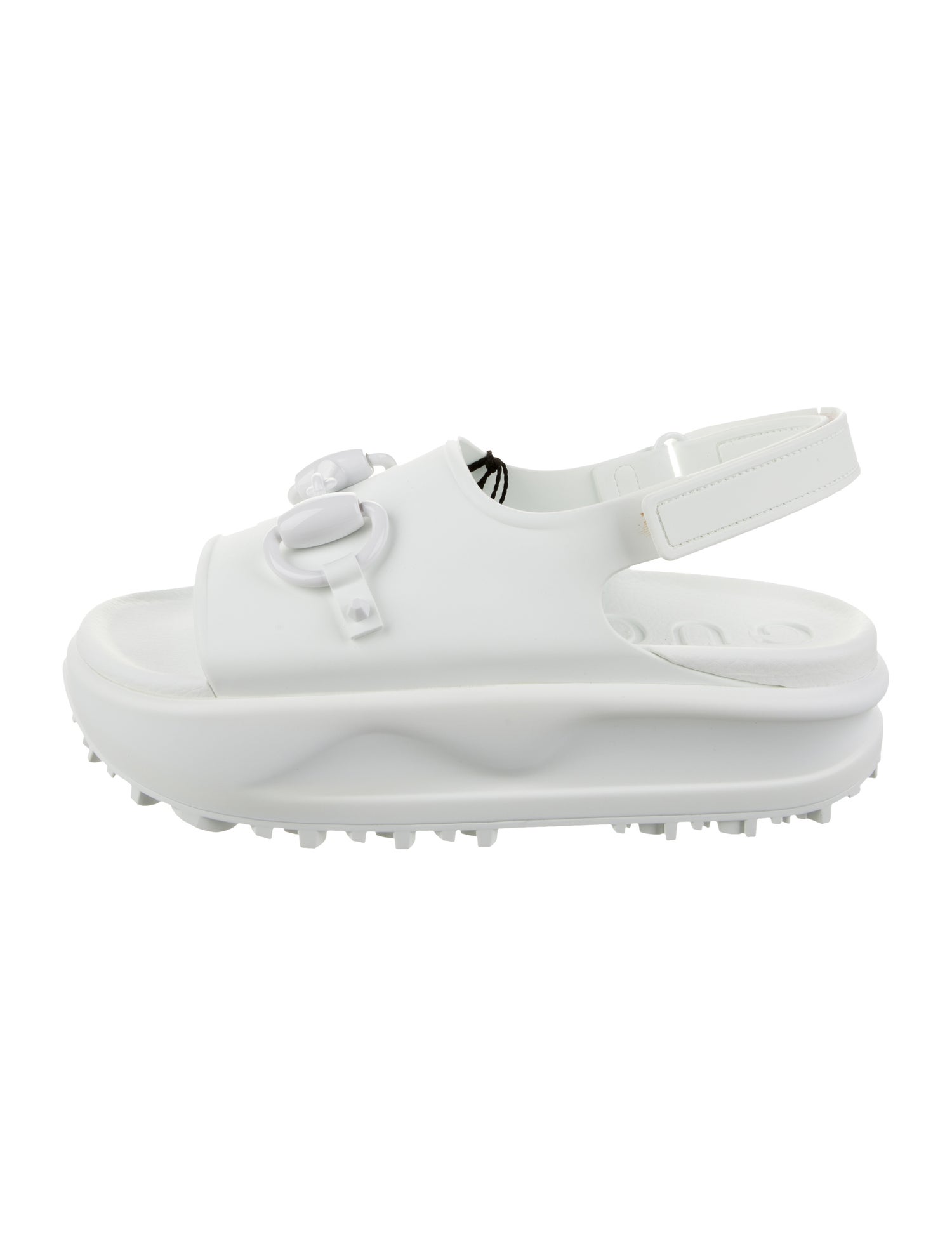 Gucci Rubber Slingback Sandals