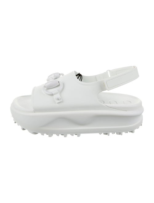Gucci Rubber Slingback Sandals