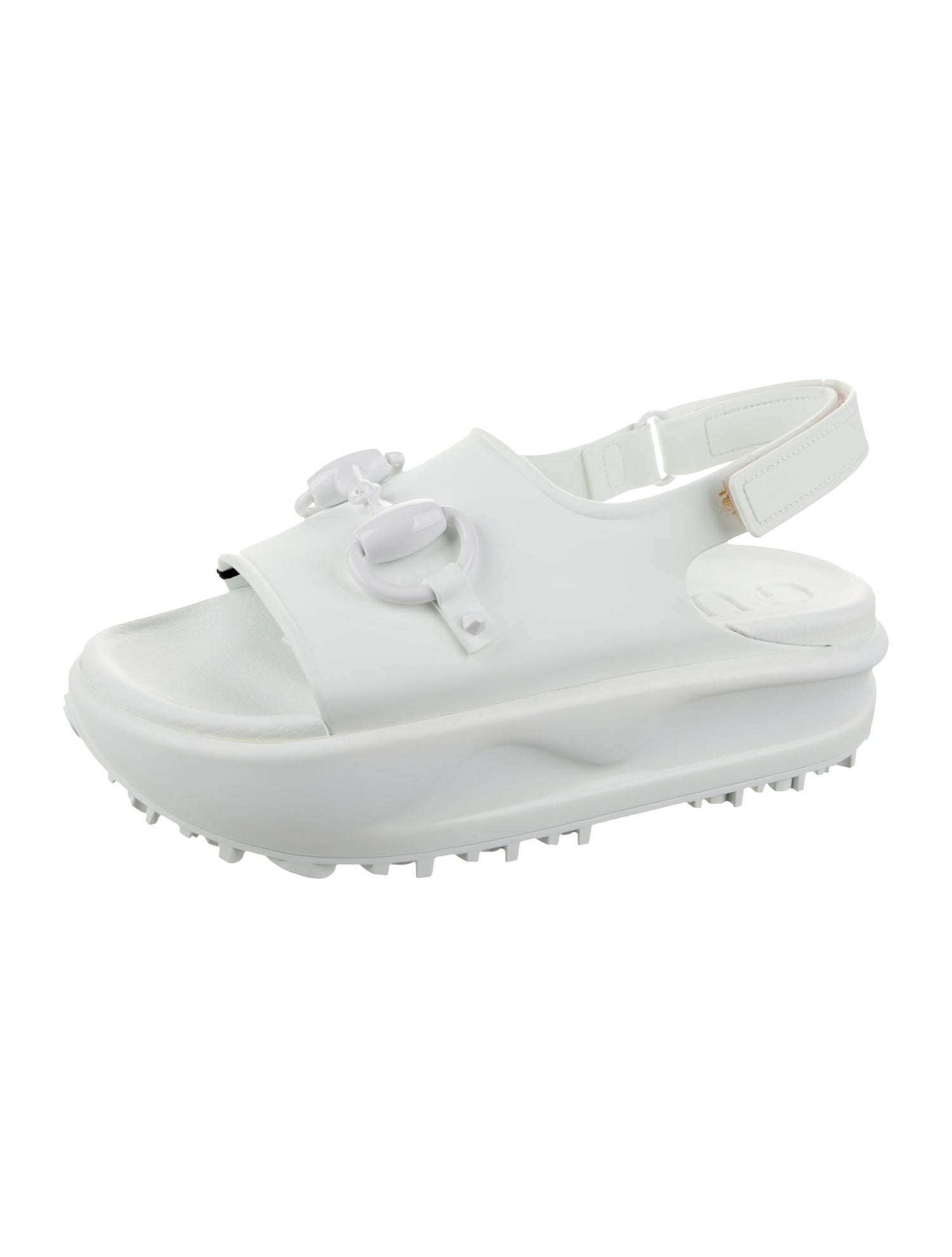 Gucci Rubber Slingback Sandals