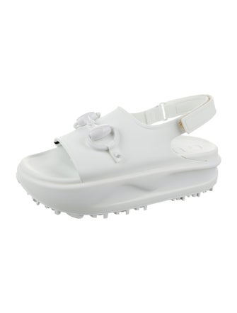 Gucci Rubber Slingback Sandals