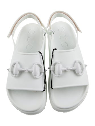 Gucci Rubber Slingback Sandals