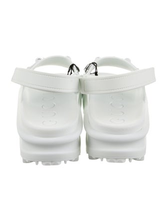 Gucci Rubber Slingback Sandals