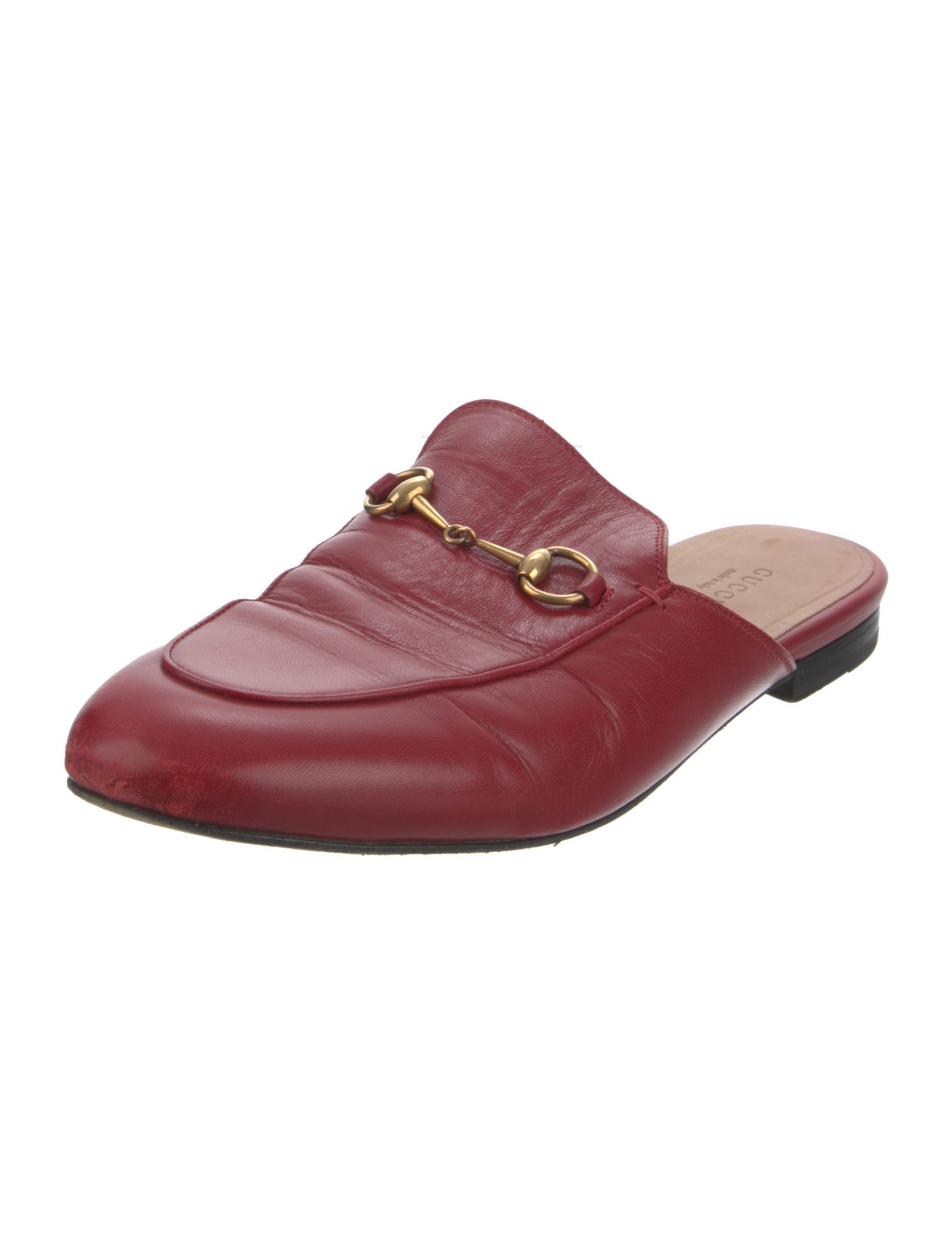 Gucci Horsebit Accent Leather Mules