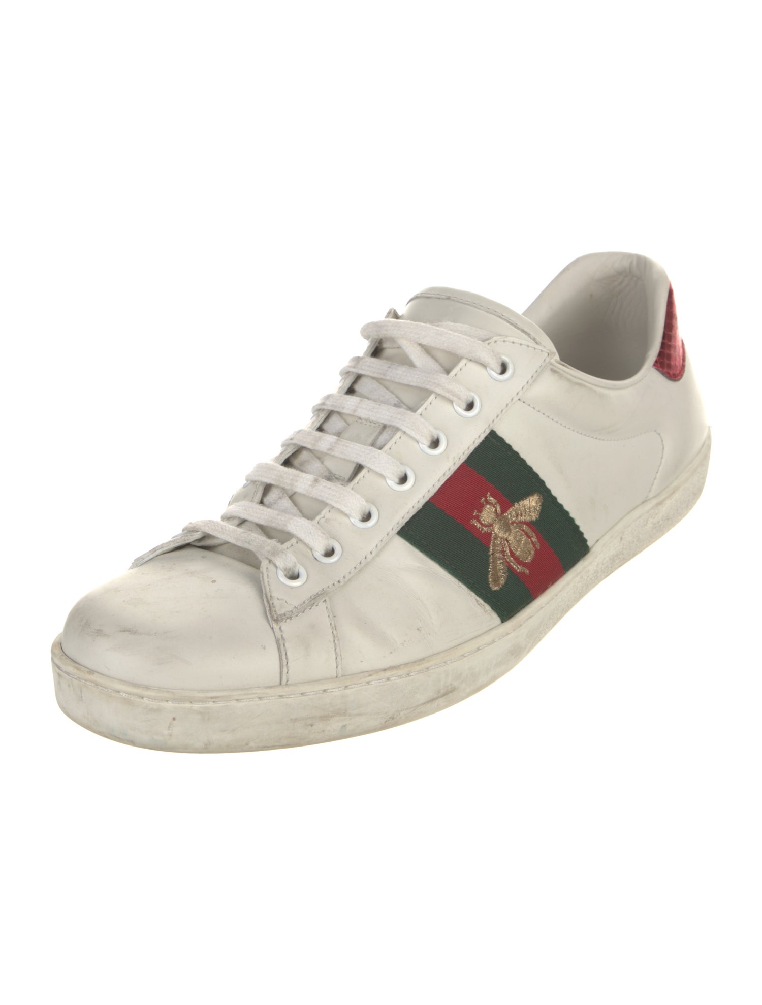Gucci Leather Printed Sneakers
