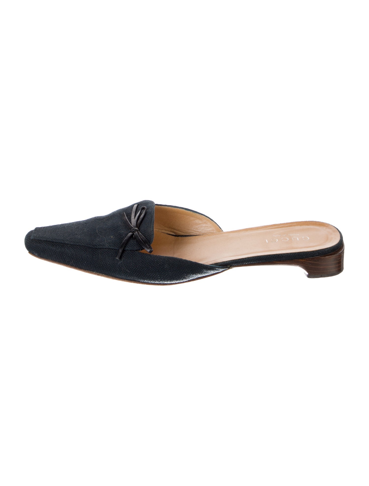 Gucci Canvas Mules
