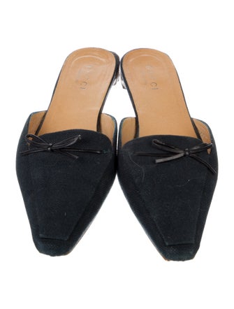 Gucci Canvas Mules