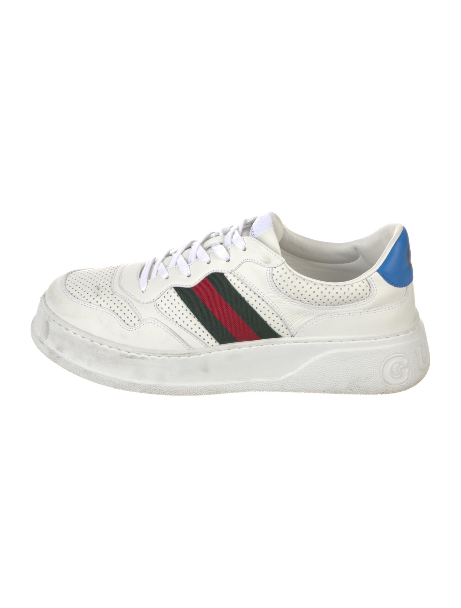 Gucci Leather Printed Sneakers