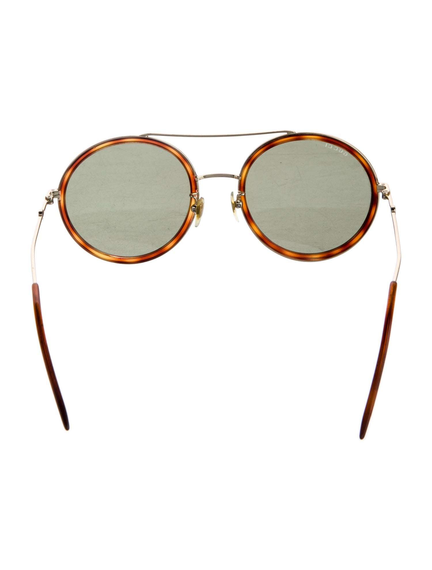 Gucci Interlocking G Logo Round Sunglasses