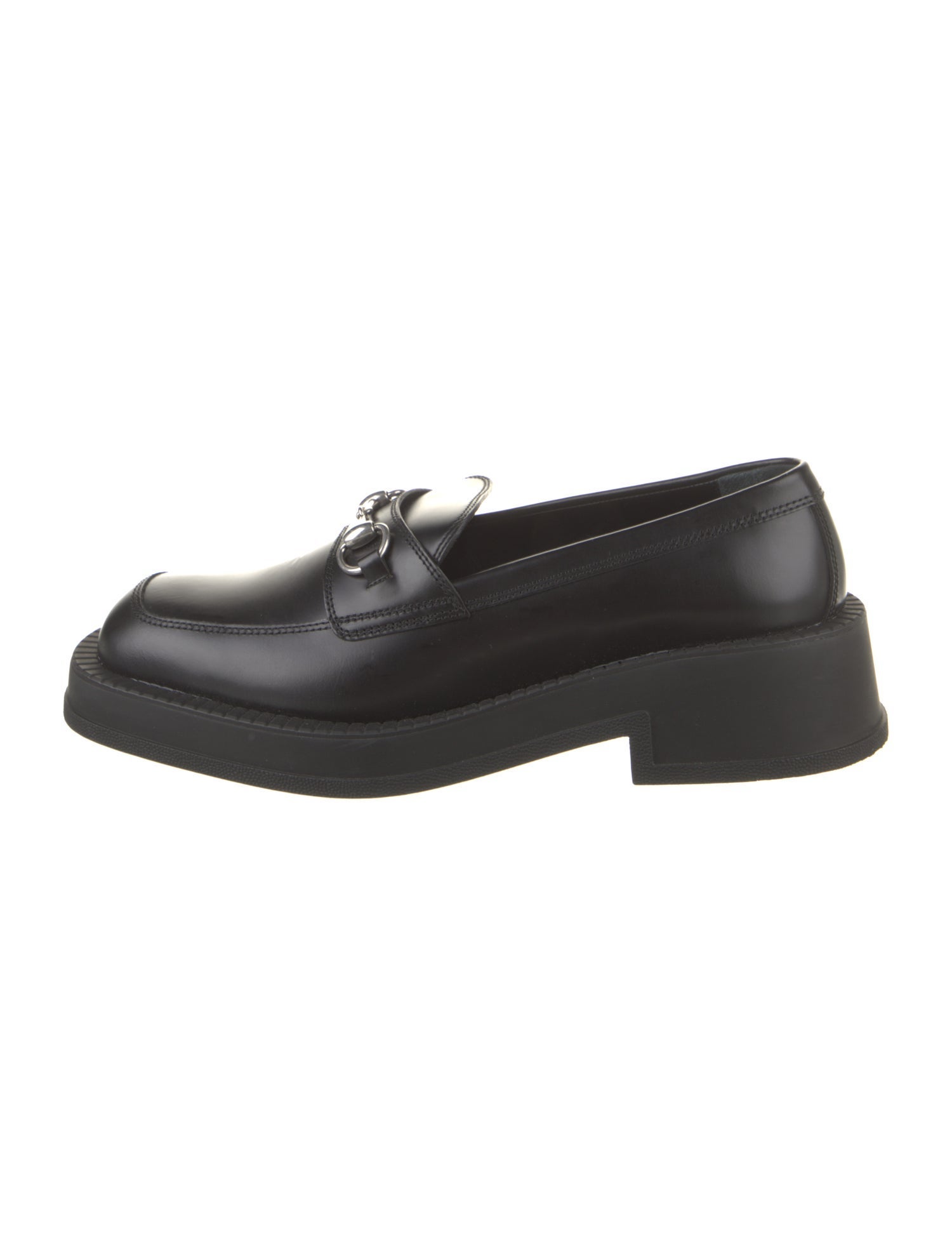 Gucci Horsebit Accent Leather Loafers