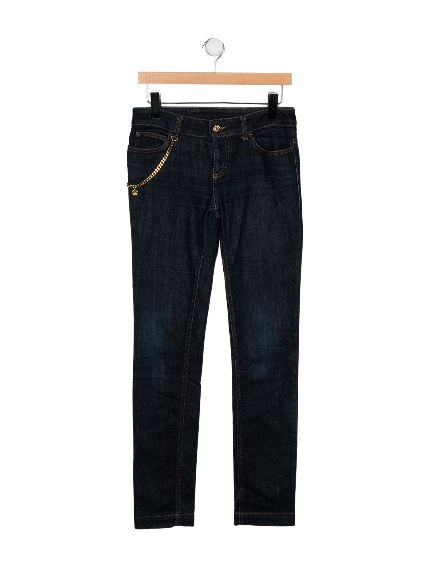 Gucci Low-Rise Straight Leg Jeans