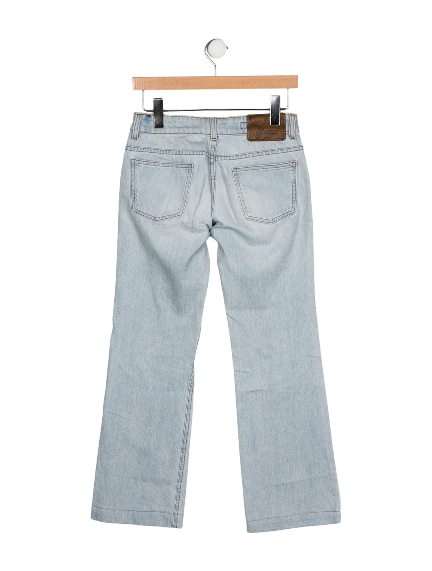 Gucci Low-Rise Wide Leg Jeans