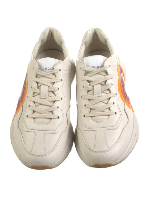 Gucci Leather Printed Chunky Sneakers