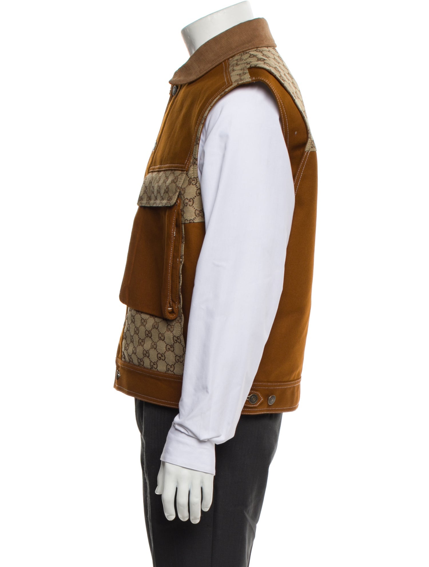 Gucci GG Canvas Vest w/ Tags