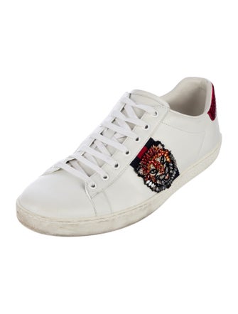Gucci Sylvie Web Accent Leather Sneakers